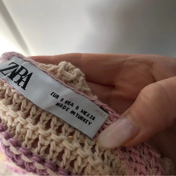 Pastel Knit Tank | Size Small | Zara - Picture 2 of 4